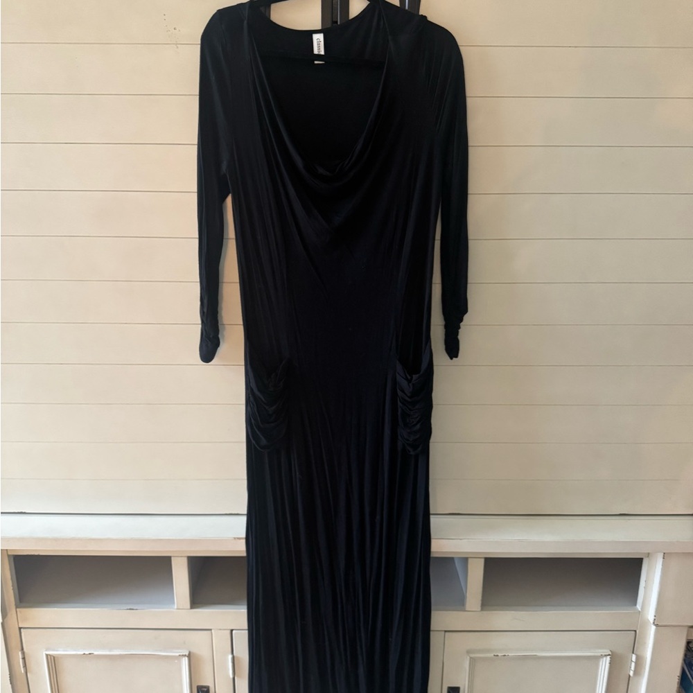 Sophisticated Black Long Sleeve Dress